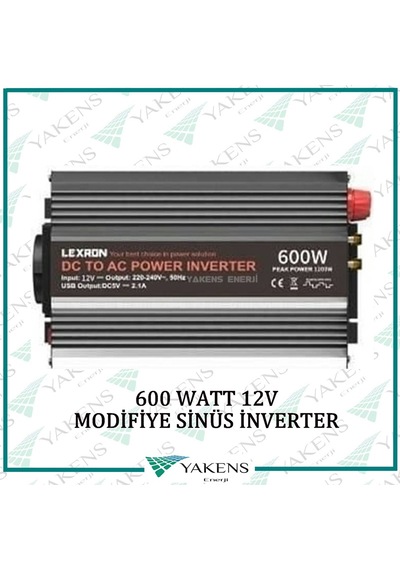 Lexron 600w Watt 12v Modifiye Sinüs İnverter Lexron
