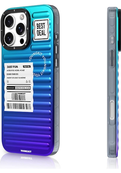 Apple iPhone 16 Pro Uyumlu Kılıf Renk Geçişli Youngkit The Secret Color Serisi Kapak Mor