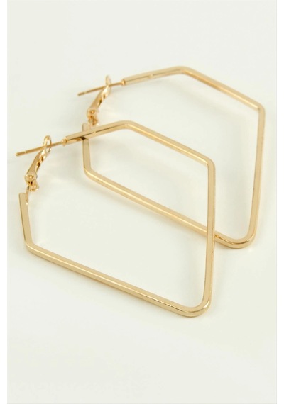 Bay Dörtgen Halka Küpe 7 Cm Najmaddin Standart 32264319