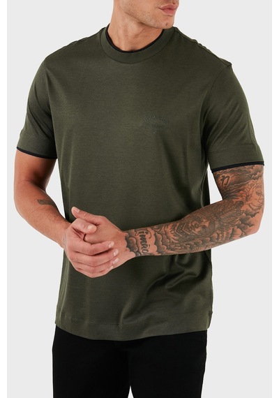 Emporio Armani Erkek T Shirt Em002939 Af18312 U8120 Haki Haki