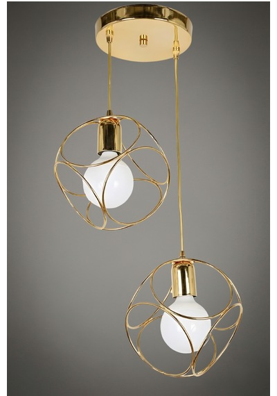 Stillora 2'li Modern Sarkıt Avize Gold