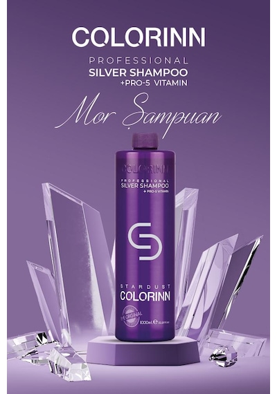 Colorınn Stardus Professional Silver Shampoo Mor Şampuan 1000ml