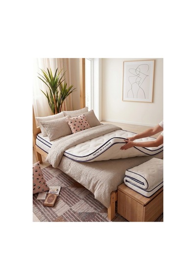 Skysleep 8 Cm Ekstra Kalın Full Ortopedik Yatak Pedi & Şiltesi Topper Orta Sert Ölçü Seçiniz Tek Kişilik