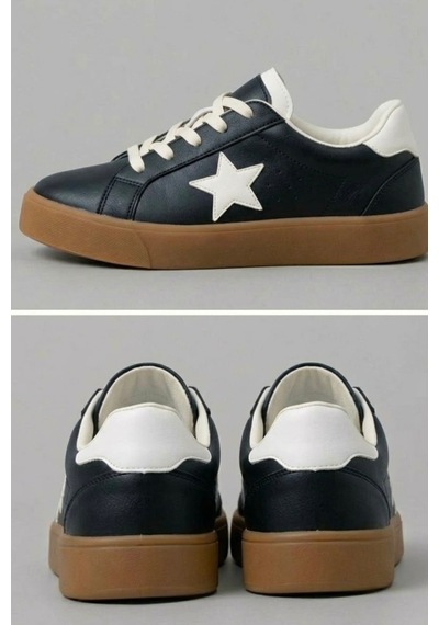 Çocuk Esnek Sneaker Siyah/beyaz