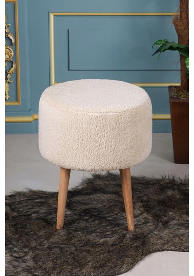 Pufly Peluş Çok Amaçlı Dekoratif Puf Koltuk Dekoratif Puf Ayaklı Krem Puf Krem 35 Cm Ahşap Ayaklı Yuvarlak Puf Pufly Peluş Çok Amaçlı Dekoratif Puf Koltuk Dekoratif Puf Ayaklı Krem Puf Krem 35 Cm Ahşap Ayaklı Yuvarlak Puf