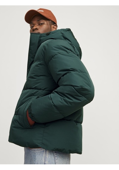 Jack & Jones Erkek Kapüşonlu Şişme Mont - 12256974 Siyah