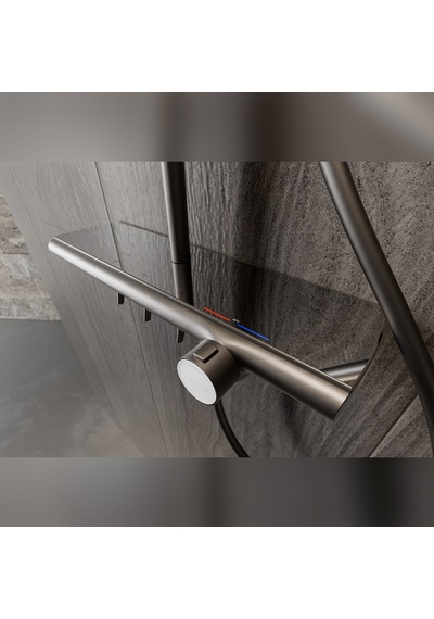 Fg-p4057t Mat Füme Termostatik Duş Takımı