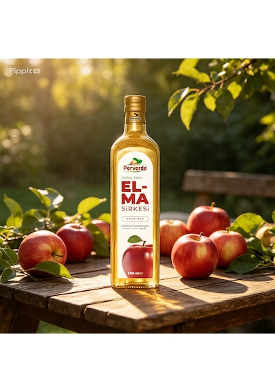 Doğal Elma Sirkesi 500 Ml Katkısız Elma Sirkesi