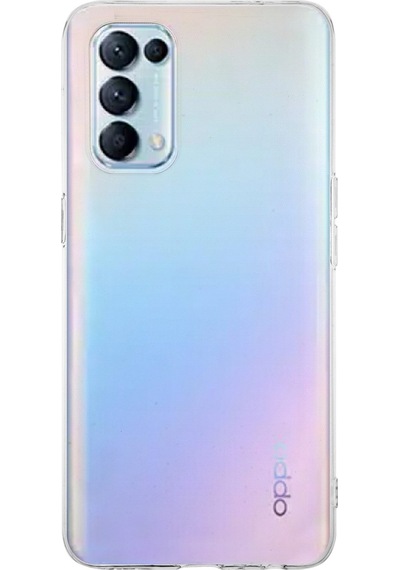 Oppo Reno 5 Kılıf 1mm Süper Silikon Şeffaf Kapak