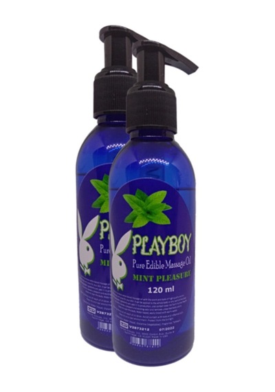Playboy Pure Edible Massage Oil 120ml Nane Aromalı Masaj Yağı 2 Adet