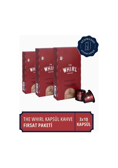 The Whirl Espresso Medium Kapsül Kahve 3'lü  30 Kapsül