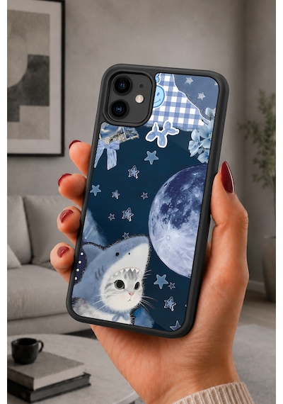 İphone 11 Uyumlu Maviköpekbalığı Desenli Kamera Korumalı Darbelere Dayanıklı Kılıf 1019-maviköpekbalığı-iphone11