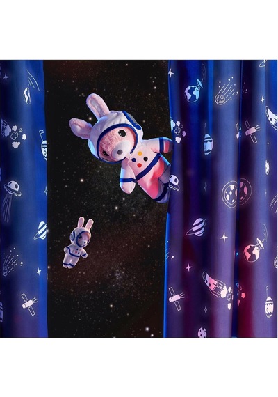 Aftonsparv 28 Cm Çıkarılabilir Astronot Giysili Tavşan Yumuşak Peluş Oyuncak Pembe Uzay Temalı