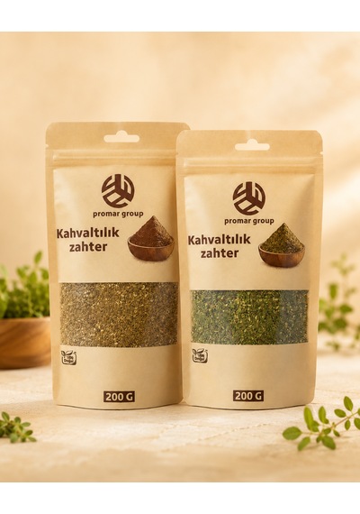 Kahvaltılık Zahter Seti Yeşil Zahter & Halep Kırmızı Zahter 2 X 200 G 400 G
