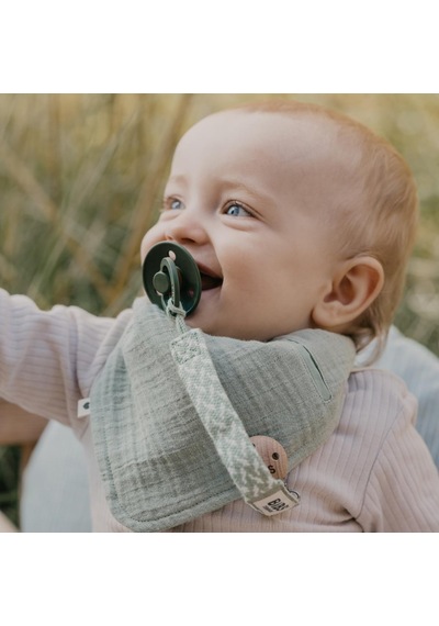 Bibs Paci Braid Emzik Askısı - Blush / Ivory Çok Renkli