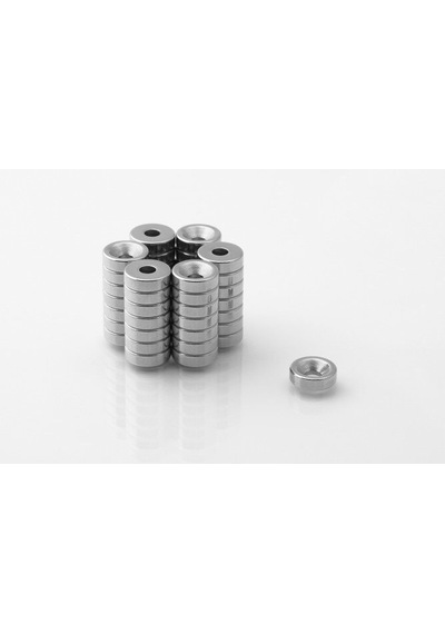 Havşa Delikli Neodyum Mıknatıs Yuvarlak D15X5X5 Mm - 10 Adet