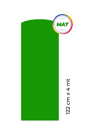 Mat Yeşil Yapışkanlı Kaplama Folyosu 122 CM X 4 MT