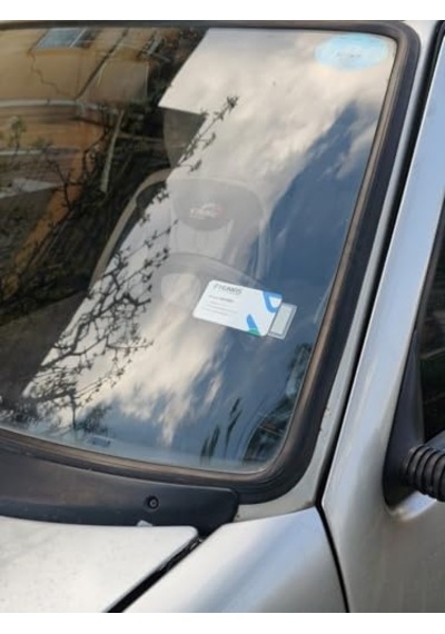 2 Adet Araç Ön Camı Kartvizit Ve Etiket Tutucu, Şeffaf Yapışkanlı Plastik Kartlık