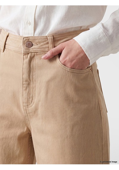 LC Waikiki Lc Waıkıkı Bej Flare Kadın Jean Pantolon
