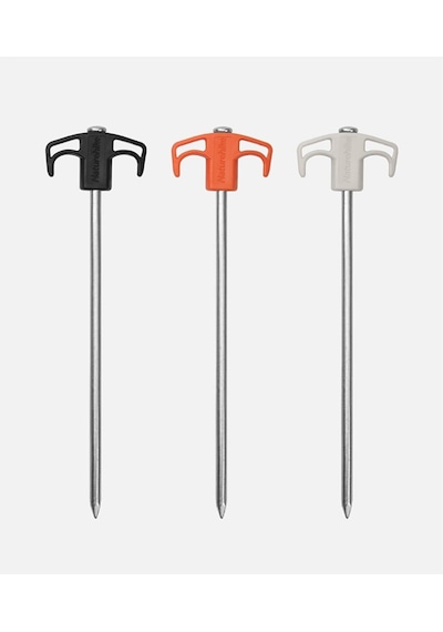 Naturehike Çadır Kazığı 25 cm ( Galvanizli Demir ) (2 Pcs) Siyah