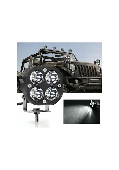 Off Road Ve Arazi Aracı 3 İnç Beyaz Çalışma Ve Sis Lambası 2 Ad