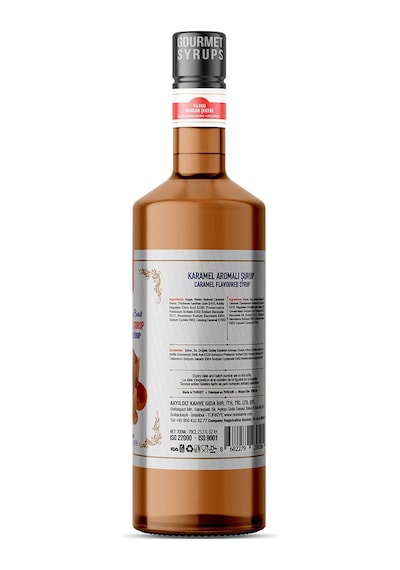 Nish Karamel Aromalı Şurup 700 Ml - Pet Şişe