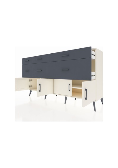 Hyperion Konsol Tek Raflı 6 Çekmeceli 4 Kapaklı 176x44x99 Aytaşı- Aytaşı-aytaşı/antrasit Hyperion Konsol Tek Raflı 6 Çekmeceli 4 Kapaklı 176x44x99 Aytaşı- Aytaşı-aytaşı/antrasit