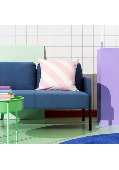 Kırlent Kılıfı, Pembe-beyaz Çizgili Model 50x50 Cm Salon-bahçe Dekorasyonu