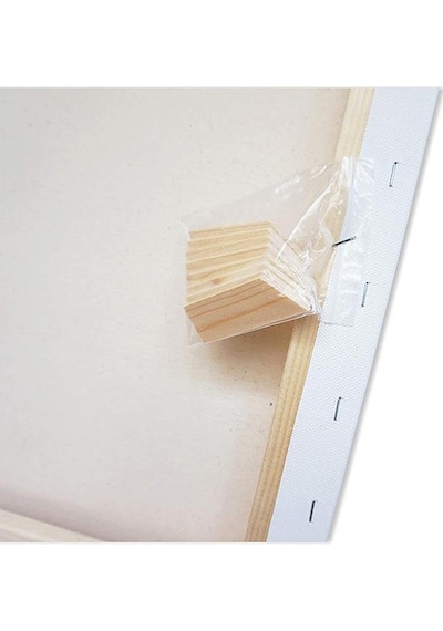 Brons Gerdirme Apartlı Arkadan Zımbalı Tuval 3 Adet 25 x 35 CM