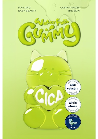 Editb Centella Özlü Yatıştırıcı Yarı Jel Yüz Maskesi EDIT.B Waterfull Gummy Mask CICA
