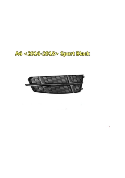 Audi - Ön Tampon Izgara Sol Siyah - S-line A6 2015-