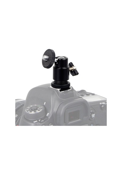 Tripod, Monopod Ve Hot Shoe İçin Mini Kafa