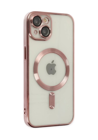 Apple Uyumlu iPhone 14 Uyumlu Kılıf Kross Magneticsafe Kapak - Rose