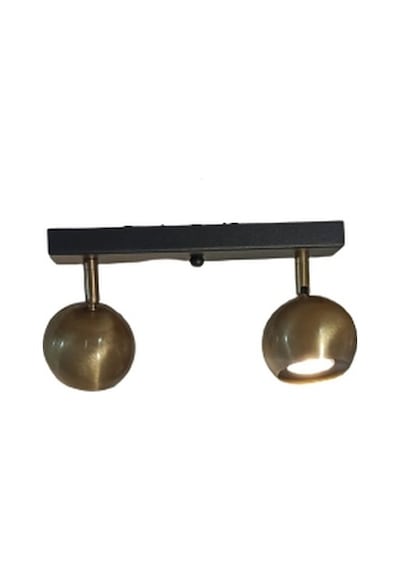 Rsylight Metal Modern 2 Li Eskitme Kaplama Siyah Led Spot 180 Derece Hareketli Avize Beyaz Ampullü Eskitme