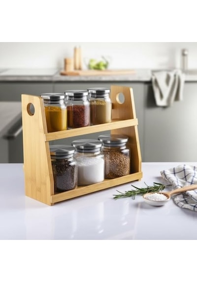 8 Parça Borosilikat Cam Baharatlık Seti 700 Ml - Paslanmaz Çelik Kapaklı Ve Bambu Kapak Sçenekli 2 Katlı Bambu Standlı Tezgah Üstü Erzak Kabı Ve Mutfak Düzenleyici Organizer Bambu Kapak Diğer 8 Parça Borosilikat Cam Baharatlık Seti 700 Ml - Paslanmaz Çelik Kapaklı Ve Bambu Kapak Sçenekli 2 Katlı Bambu Standlı Tezgah Üstü Erzak Kabı Ve Mutfak Düzenleyici Organizer Bambu Kapak Diğer