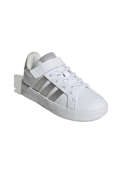 Adidas Grand Court 3.0 El C Jp9368 Ortopedik Çocuk Spor Ayakkabı Gri