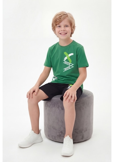 Panios Kids X White Baskı Detaylı Yuvarlak Yaka Yazlık Erkek Çocuk Alt Üst Takım Yeşil Panios Kids X White Baskı Detaylı Yuvarlak Yaka Yazlık Erkek Çocuk Alt Üst Takım Yeşil