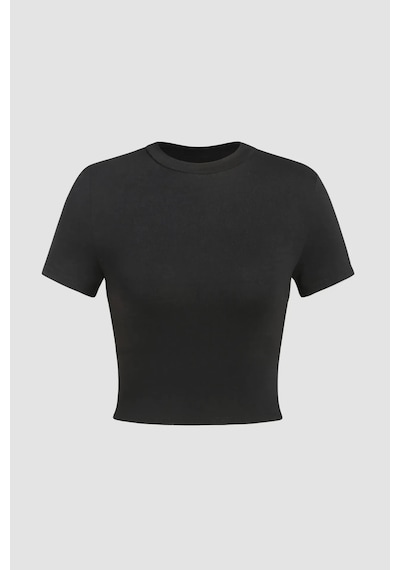Hiccup Slim Fit Bisiklet Yaka Tişört Siyah