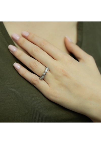 Lova 1 Karat Efektli Pırlanta Beştaş Yüzük - 1070109