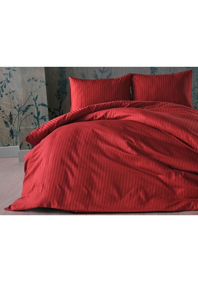 Saten Artline Nevresim Takımı Çift King Size - Kiremit