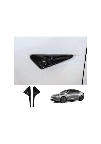 Red Lion Parts Tesla Model Y Juniper/standart Uyumlu Piano Black Yan Kamera Sinyal Kaplama Seti Hw4