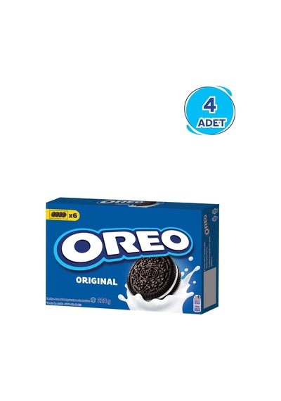 Oreo Kakaolu Vanilya Kremalı Bisküvi 4 x 228 G