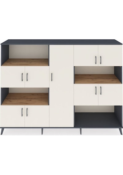 Hyperion Dolap 10 Raflı 9 Kapaklı 220x44x163 Antrasit-aytaşı/çam Aytası/atlas Çam - Antrasıt Hyperion Dolap 10 Raflı 9 Kapaklı 220x44x163 Antrasit-aytaşı/çam Aytası/atlas Çam - Antrasıt