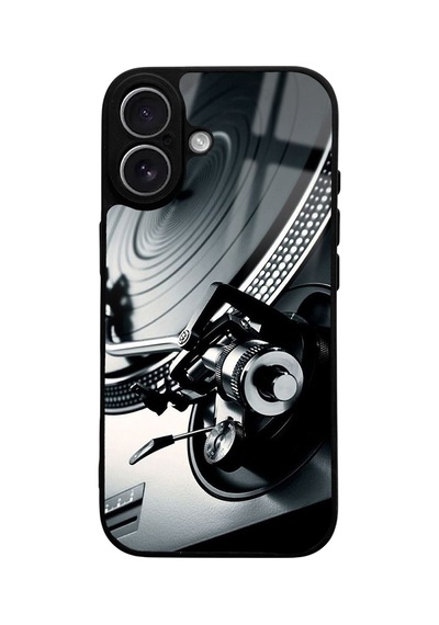 Apple Uyumlu iPhone 17 Uyumlu Plakçalar Tasarımlı Glossy Telefon Kılıfı Çok Renkli