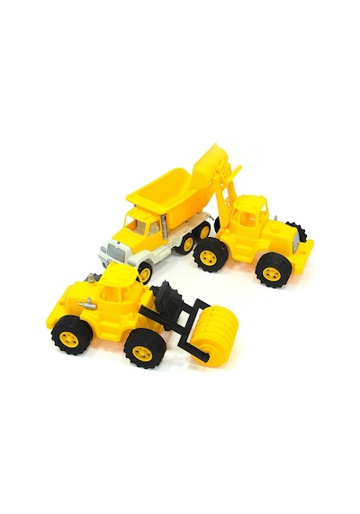 Oyuncak Inşaat Araçları Dozer ve Kepçe Seti 30 CM
