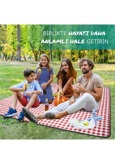 Piknik Örtüsü, Masa Örtüsü,50-200 Cm 150-200 Cm Kırmızıı Kırmızı