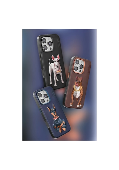 Venco Apple Uyumlu  iPhone 16 Perma Desenli Kapak - Siyah 0.2M-Çok Renkli