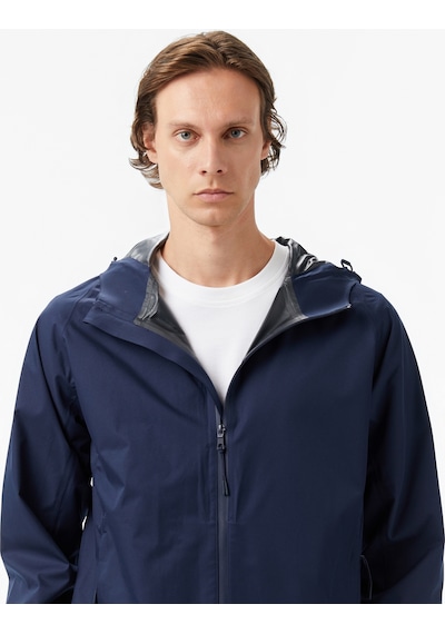Nautica Erkek Lacivert Regular Fit Kapüşonlu Su Geçirmez Yağmurlukdüzj57044t