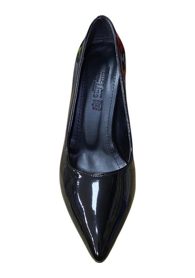 White Line Kadın Kadeh Topuklu Rugan Stiletto Siyah Rugan - 724190320 Siyah Rugan