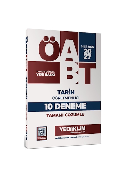 Yediiklim Yayınları 2027 Meb Ags Öabt Tarih Öğretmenliği Tamamı Çözümlü 10 Deneme Sınavı